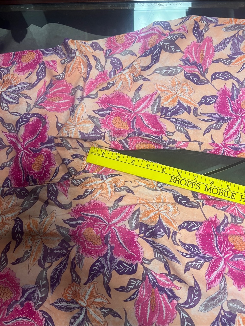 Old Navy high waisted Playa Floral Wide-Leg Beach Pants in Pink Peach Large - Picture 9 of 10